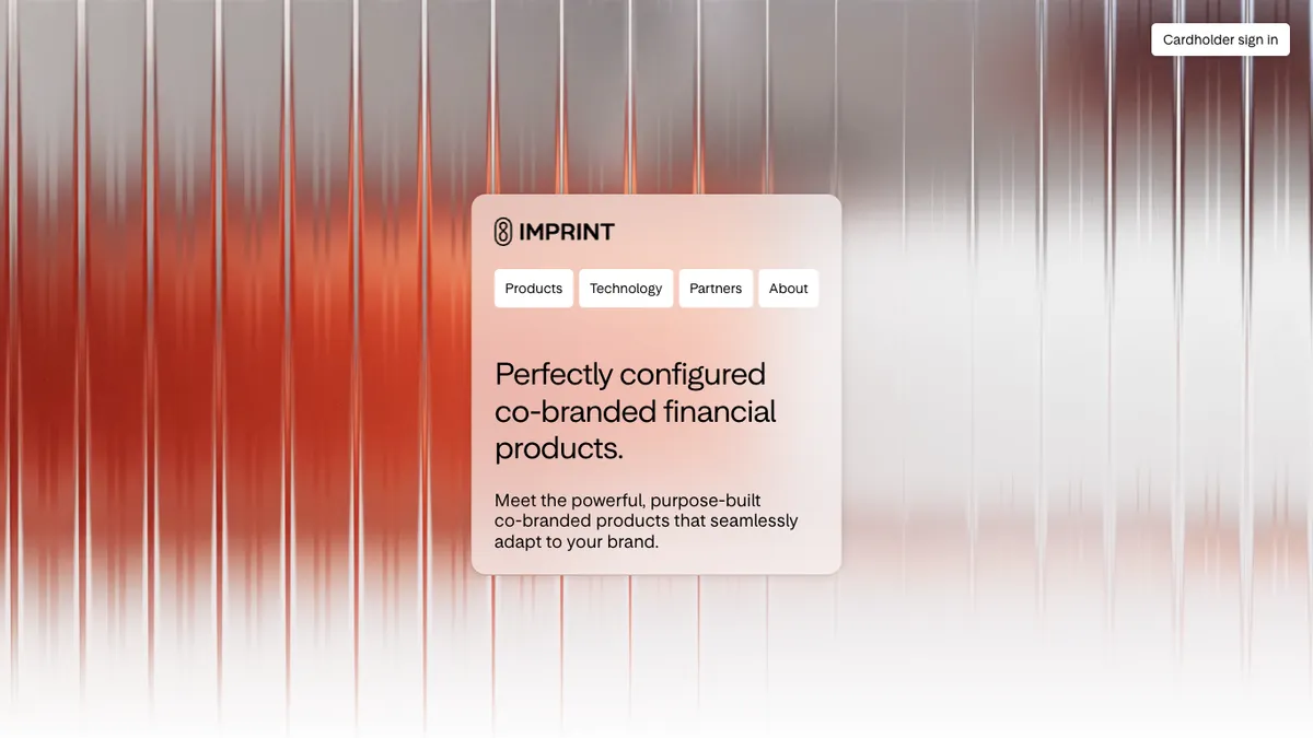Imprint - Modern co-branded credit cards