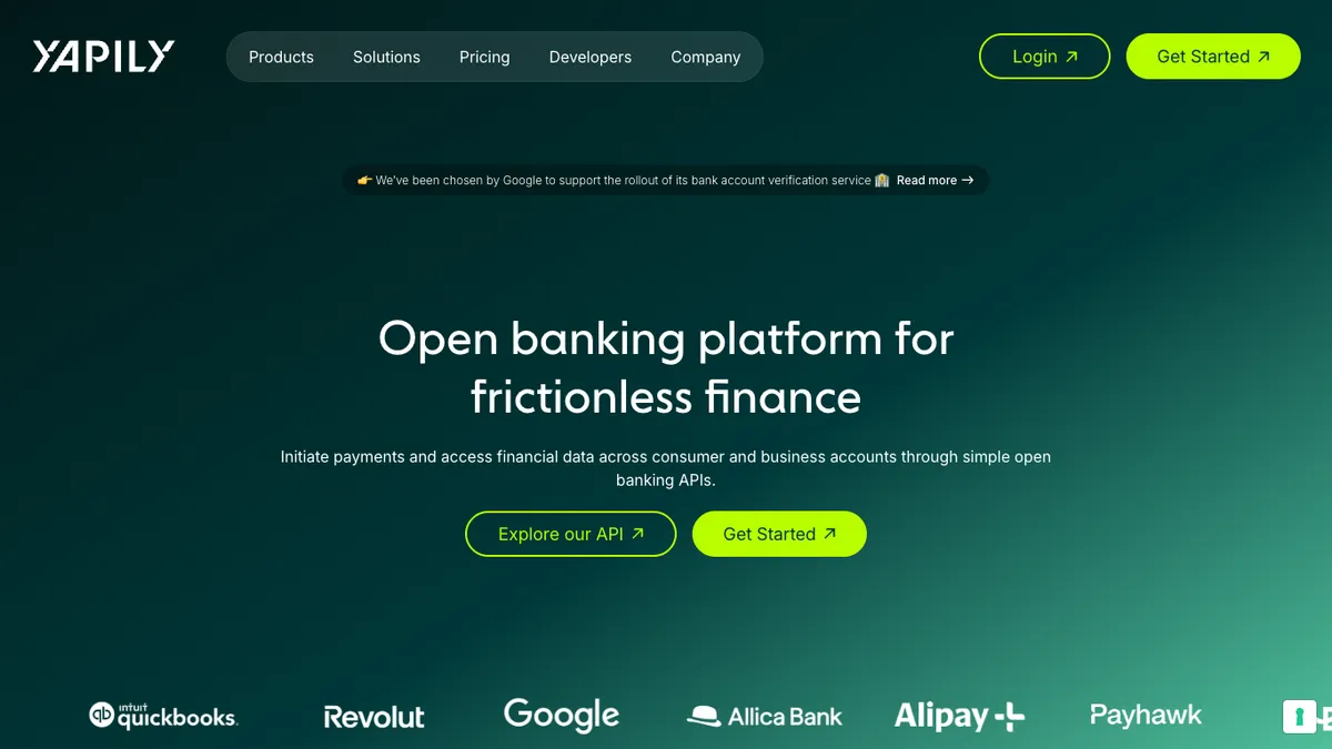 Yapily - Open Banking Platform