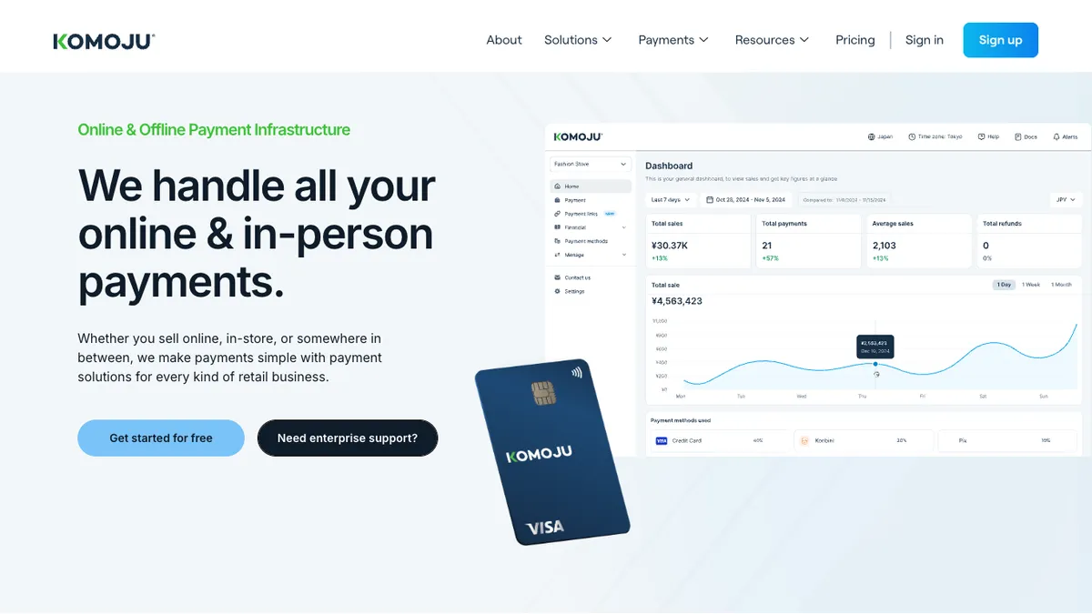 Global Payment Gateway - Accept Payments - KOMOJU