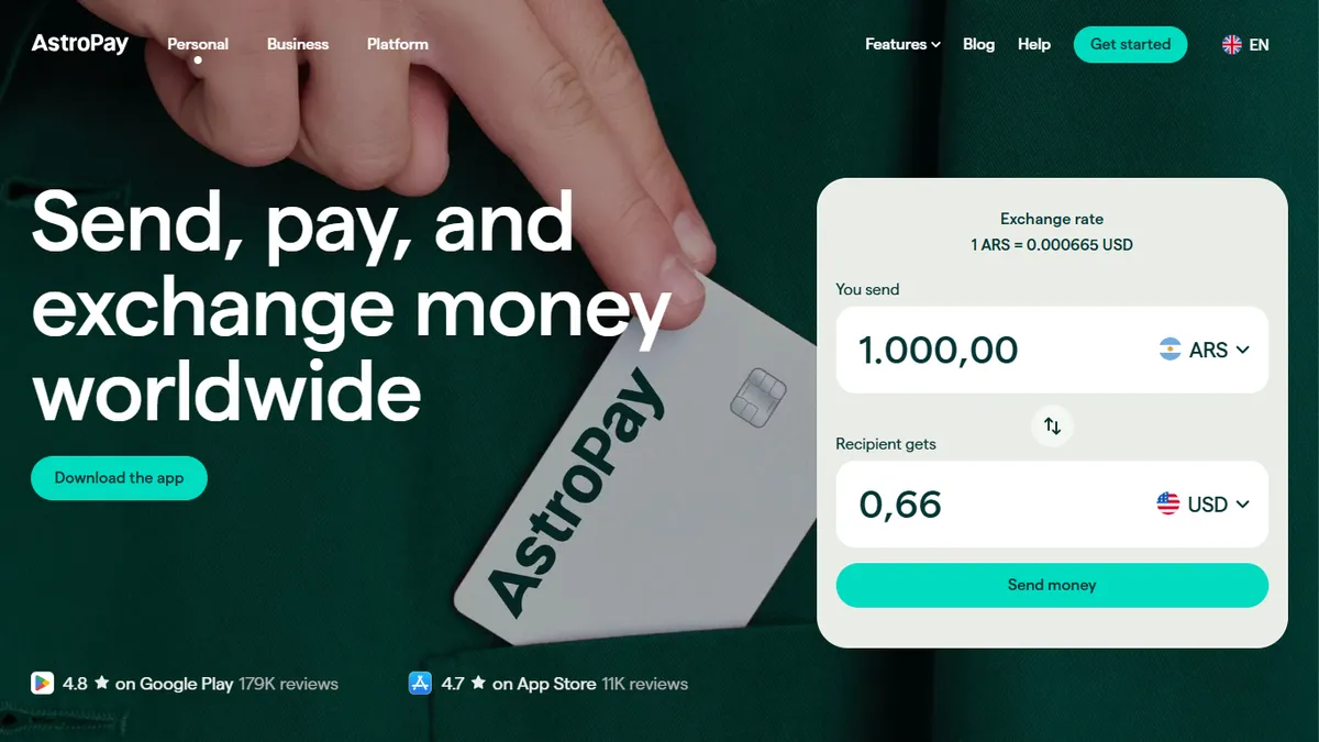 Global Payments, Cards & Accounts Without Borders - AstroPay